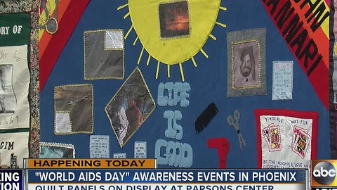 Special quilts help spread awareness of 'World AIDS Day'