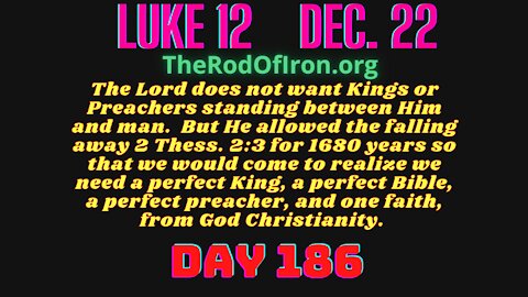 Luke 12 Now that the Kingdom is at hand - don't be afraid of evil Gnostics.