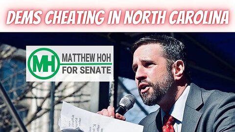 Matthew Hoh On Dems CHEATING Him Out Of Ballot Access In NC Senate Race