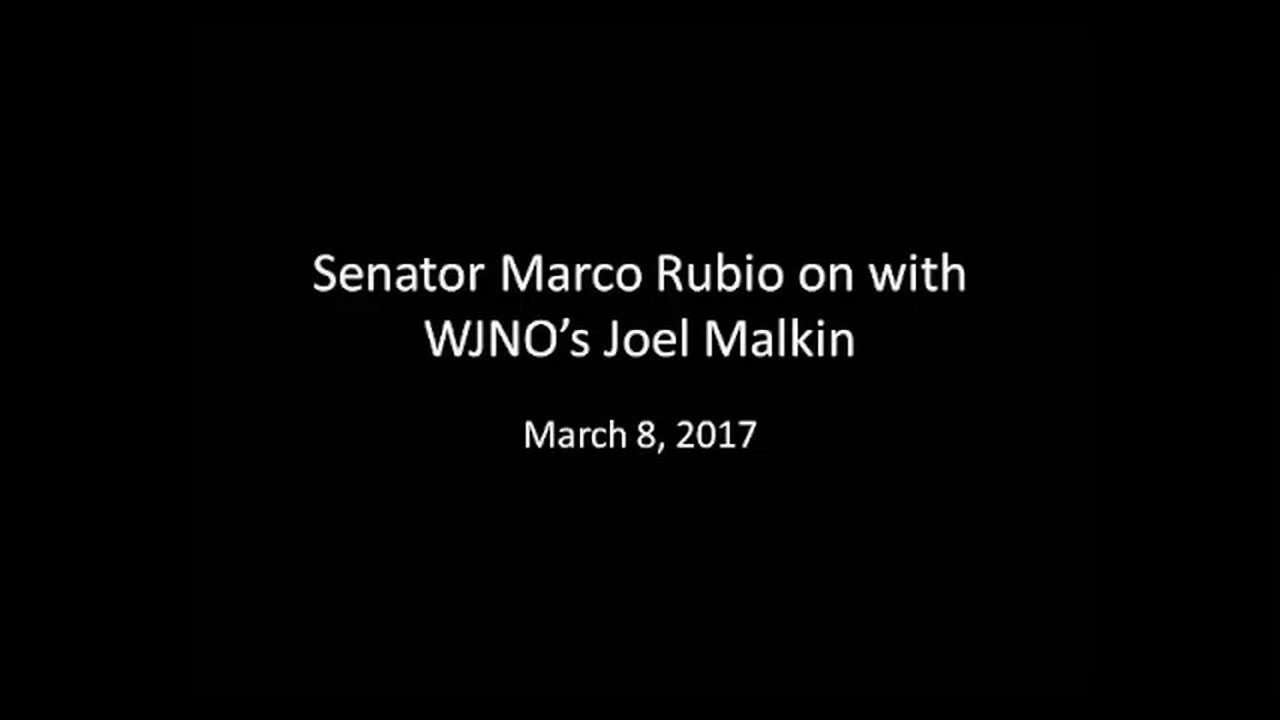 Rubio discusses ObamaCare replacement, executive orders, threats against Jewish institutions on WJNO