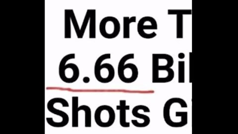 WOW 6.66 Billion shots given & they even changed it from 6.67 back to 6.66