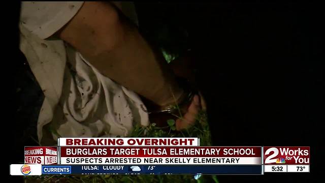 Skelly Elementary burglarized overnight; suspects caught