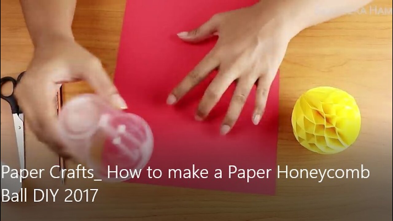 DIY Paper Honeycomb Ball