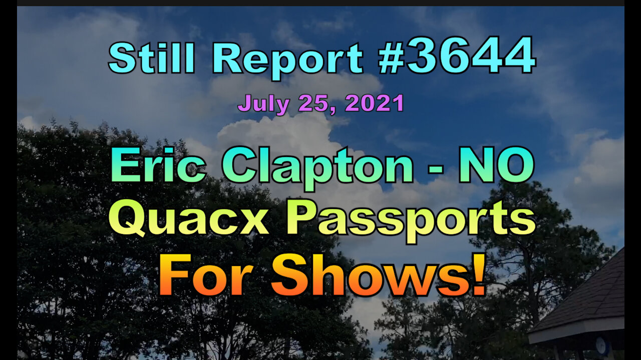 Eric Clapton - No Quacx Passports For Shows, 3644