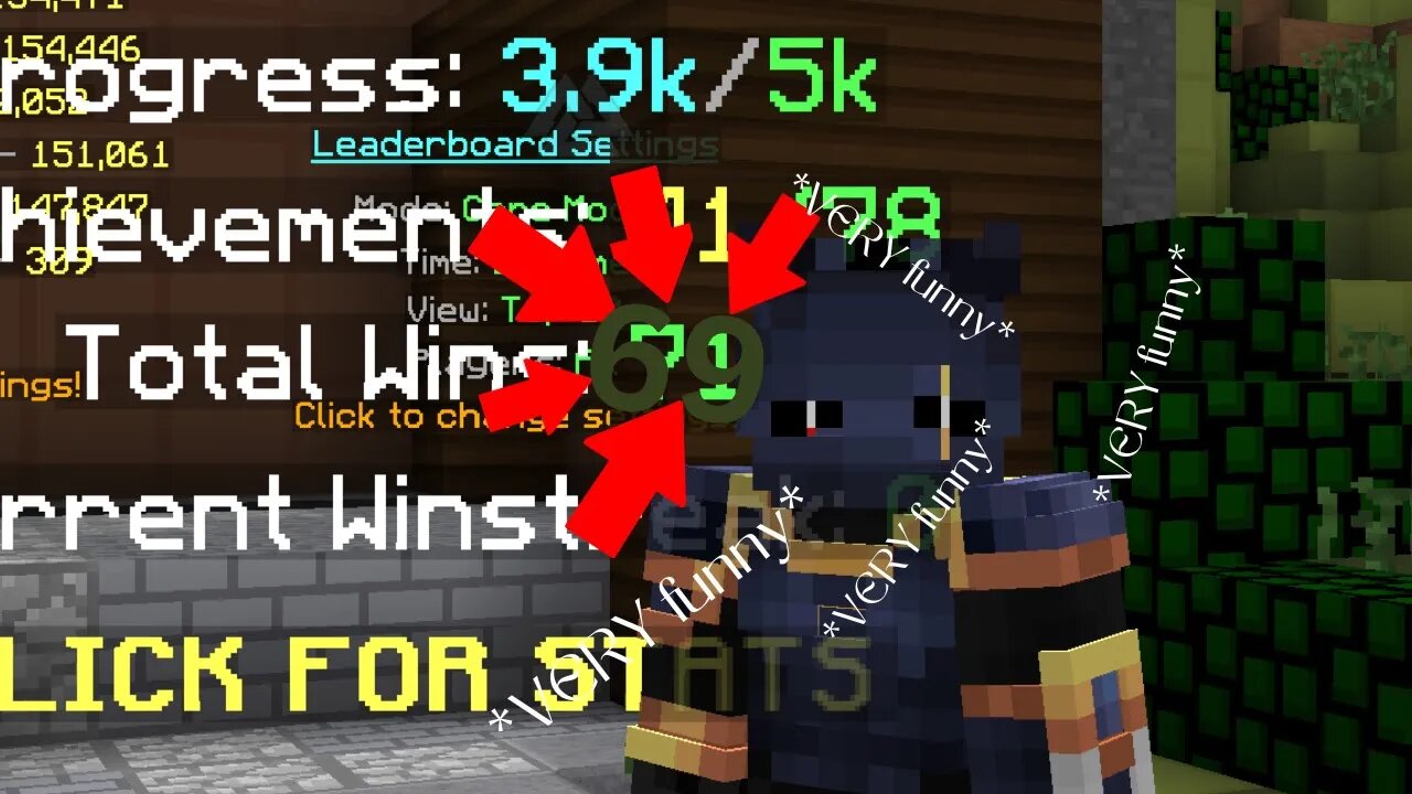 69 Hypixel Bedwars Wins (Nice)