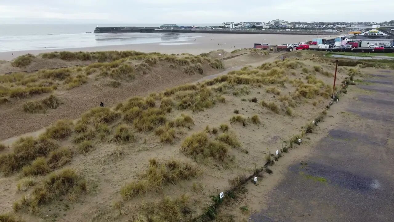 DJI Mini 2 drone: Sandy Bay, Porthcawl (1st scenic flight)