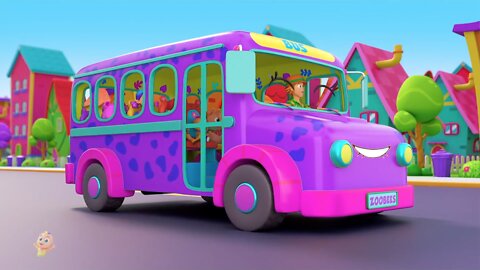 #1 Wheels On The Bus Go Round and Round (Nursery Rhymes and Kids Songs with Zoobees)