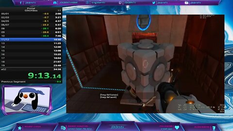 Sub 32min speedrun on Portal 1 Glitchless | Swe/Eng |