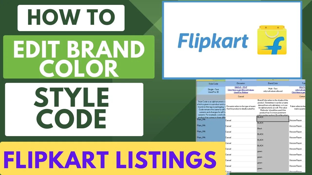 How to edit style code & Brand Color in Flipkart Listings | Style code brand color kaise edit kare ?