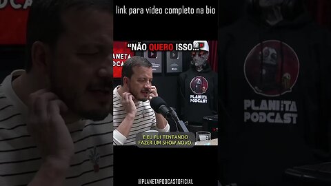 “EU TAVA PROFUNDAMENTE DESILUDIDO COM A COMÉDIA” com Rafael Cortez | Planeta Podcast #shorts