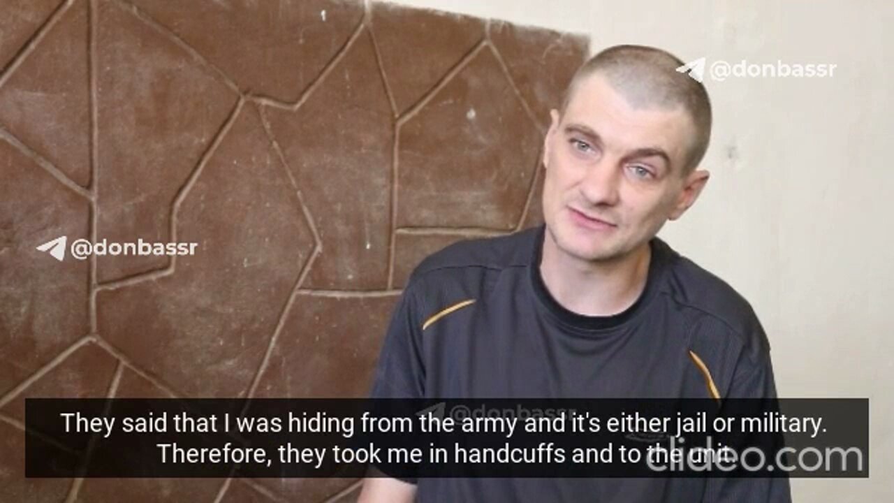 Ukrainian says he was mobilized without proper supplies, weapons or ammunition so had to surrender