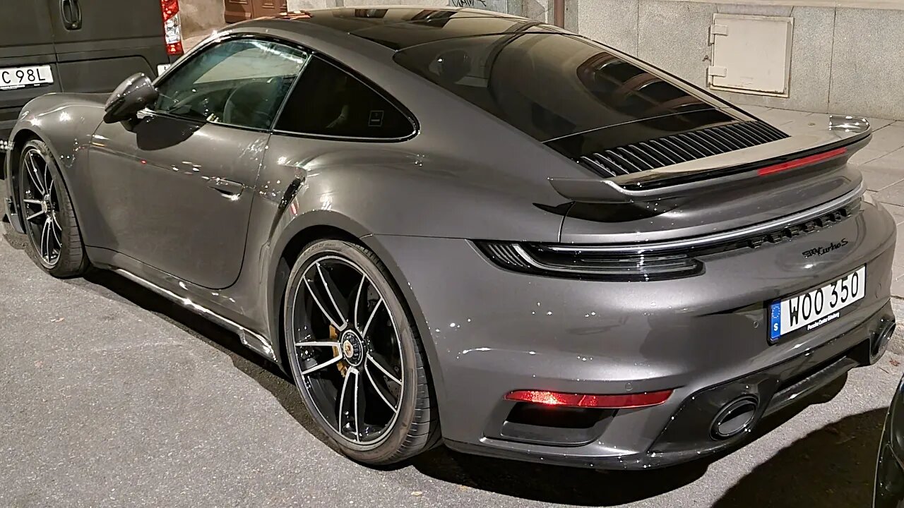 Porsche 992 Turbo Aerokit Black NIGHTSHOT [4K 60p]