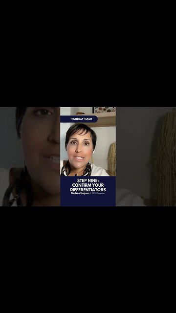 STEP NINE CONFIRM YOUR DIFFERENTIATORS