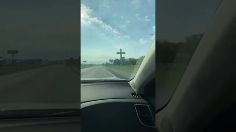 Rayville Louisiana has a huge metal cross coming into town