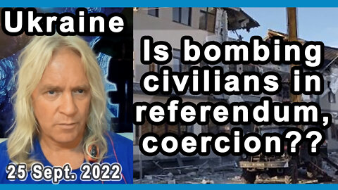 Is the West bombing of civilians during referenda, coercion?