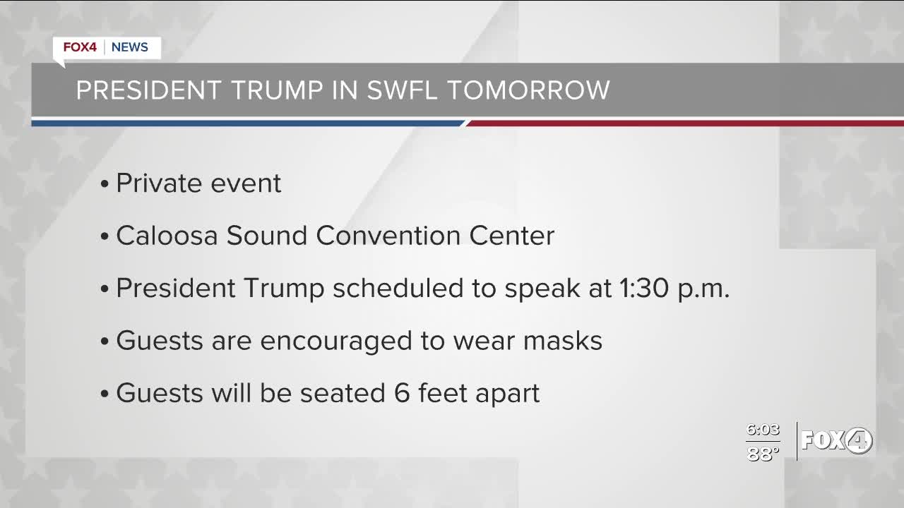 President Trump in SWFL on Friday.