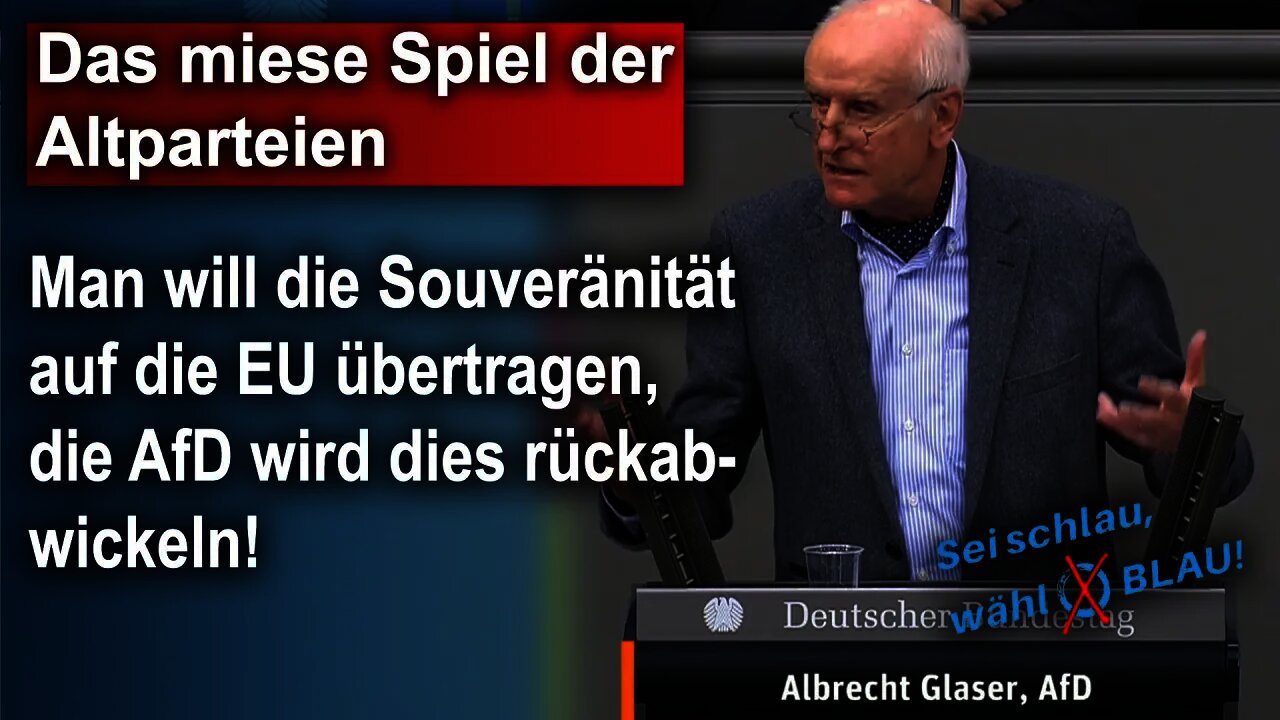 Das miese Spiel der Altparteien, Albrecht Glaser AfD