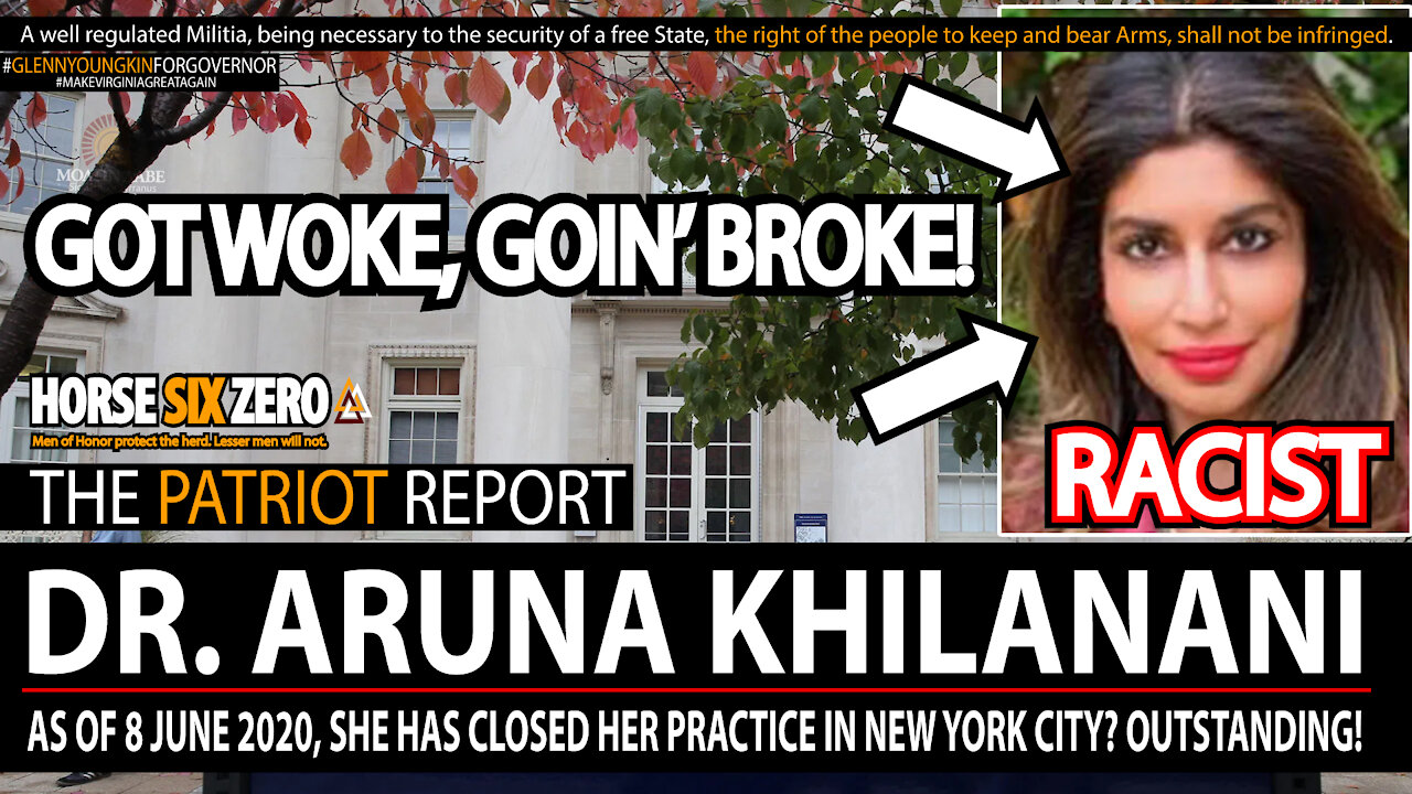 DR ARUNA KHILANANI slammed ONLINE closes OFFICE in NEW YORK after SHOOTING WHITE PEOPLE comments