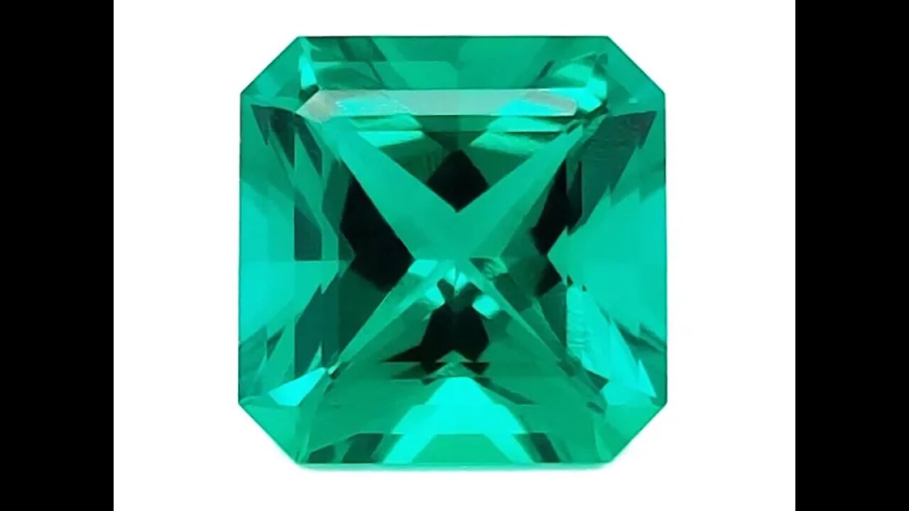 Chatham Square Radiant Cut Emeralds: Lab grown square radiant cut emeralds