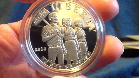 U.S. Mint Unboxing: 2014 Civil Rights Act of 1964 Proof Silver Dollar