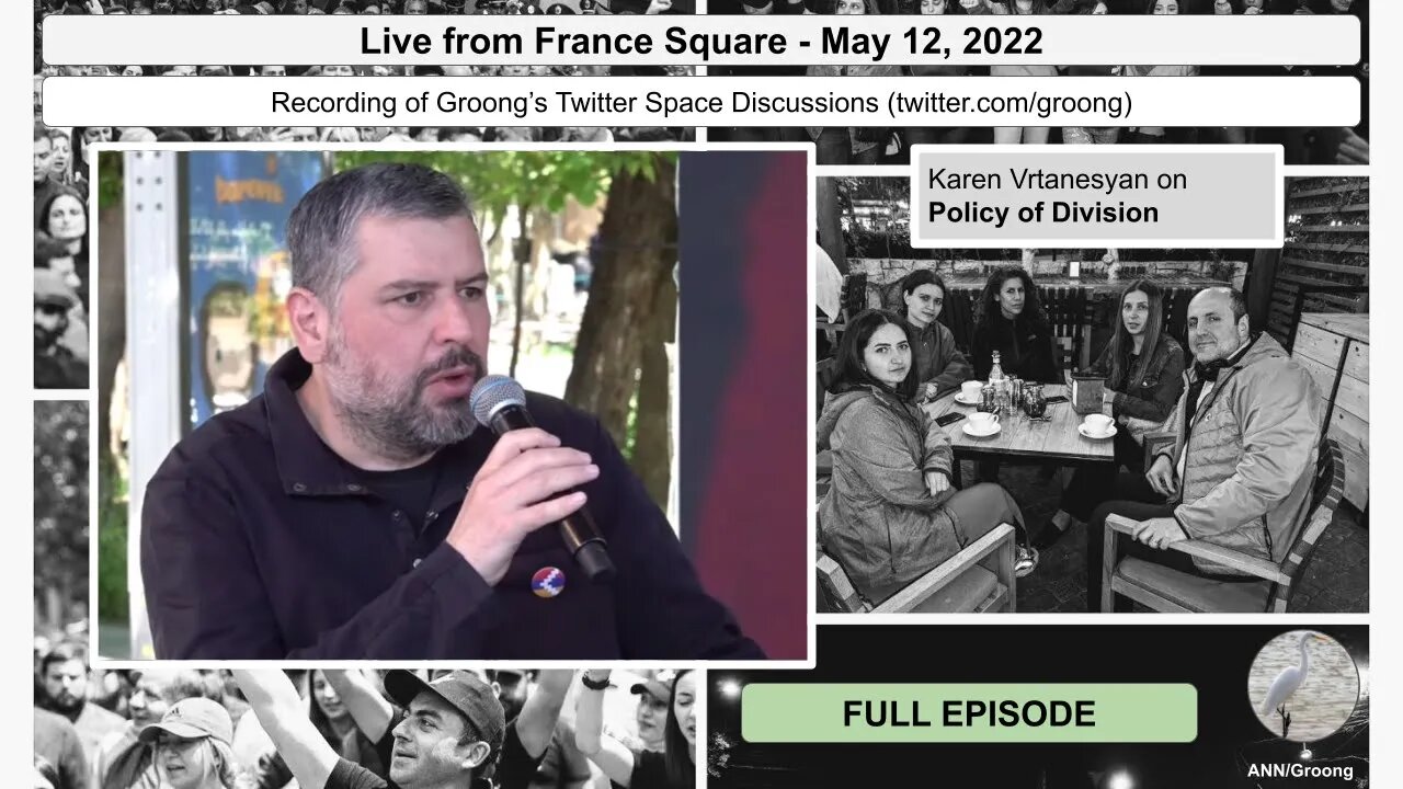 Live from France Square in #Yerevan, #Armenia - May 12, 2022