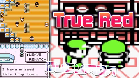 Pokemon True Red - GB Hack ROM with Hard Mode, rematch all trainers, all 151 pokemon, Red Trainer