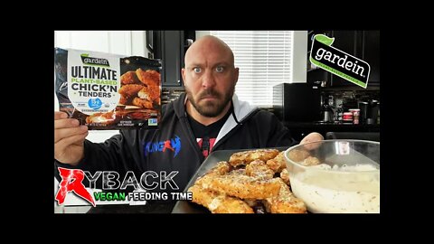 Ryback Vegan Feeding Time: Parmesan Garlic Gardein Ultimate Chicken Tenders