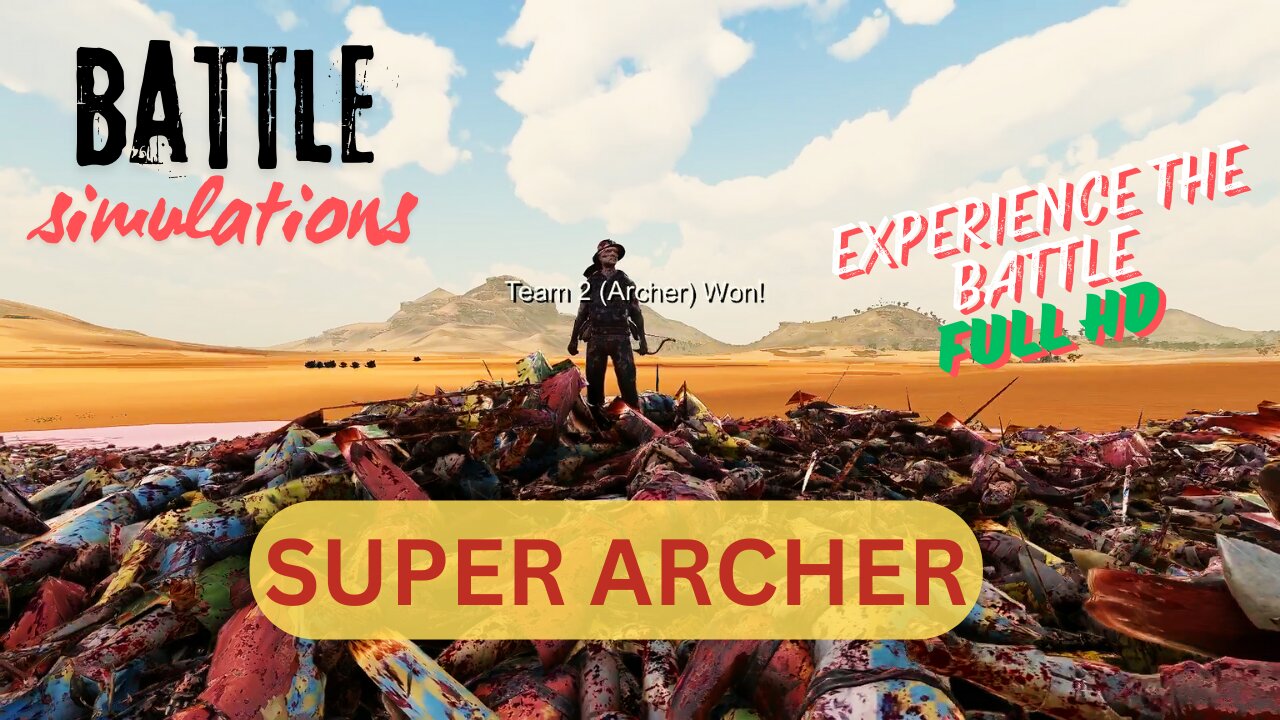 1 Super Archer vs 50,000 Footmen | Ultimate Epic Battle Simulator 2 | 4K | UHD | PC