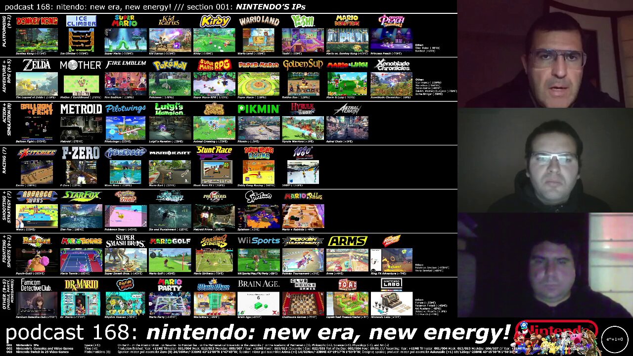 +11 001/004 012/013 006/007 podcast 168: nintendo: new era, new energy!