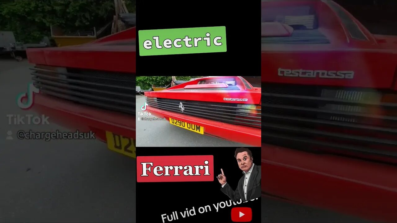 electric Testarossa! ๐ฎ๐นโก๏ธ๐ #evconversion #ferrari #teslaswap #electricclassiccar