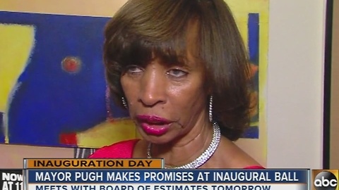 Pugh kicks off term as Baltimore mayor with promises on crime, eduction