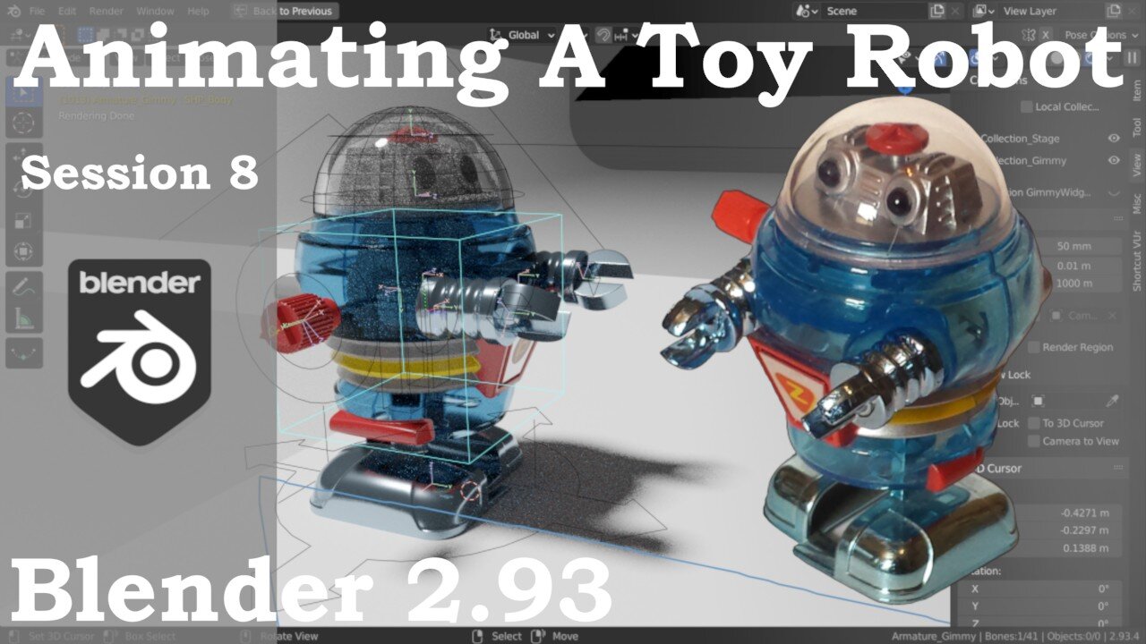 Animating A Toy Robot, Session 8