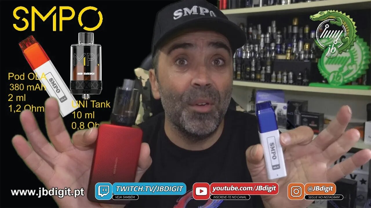 [PT] SMPO Pod OLA (380mAh 2,0ml) + Tank UNI 10ml - Novidades interessantes