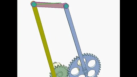 2453 Gear and linkage mechanism 2