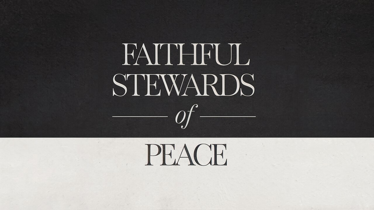 Faithful Stewards of Peace | Matthew 25:14-30 | Ontario Community Church | Ontario, Oregon