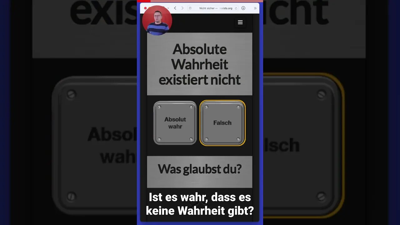 Wahrheit leugnen ist absurd