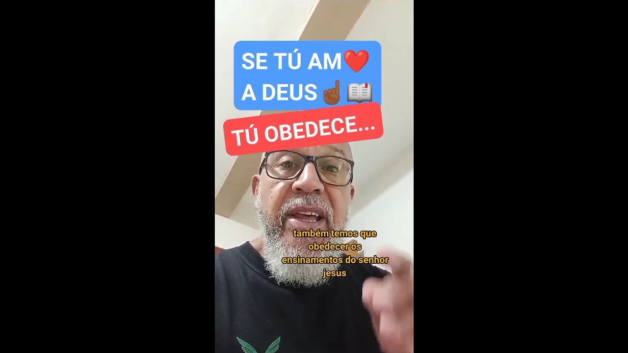 SE TÚ AM❤️ A DEUS☝🏾... TÚ OBEDECE ☝🏾📖