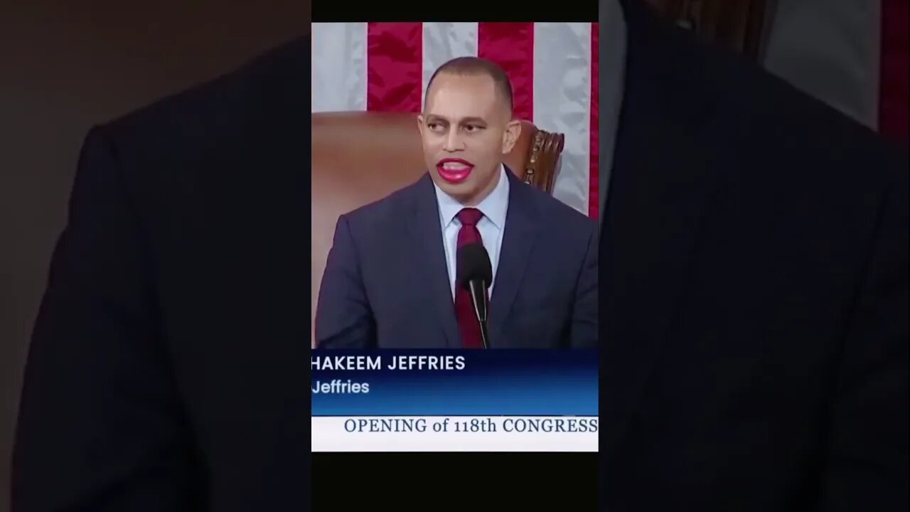 Hakeem Jeffries Red Lipstick