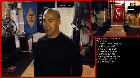 Day 4 Week 1 Cycle 14 Garage Gym Workout