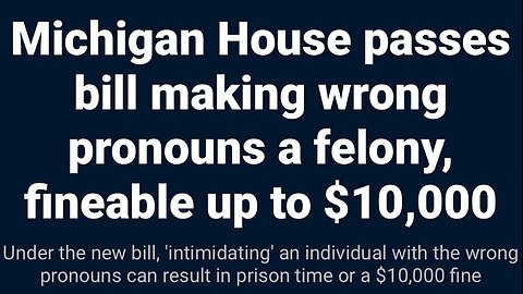 Michigan House Passes A Cool Bill.