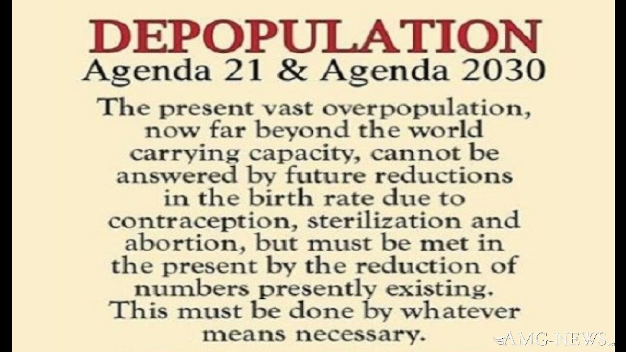 Agenda 21- Codex - FEMA Camps - 80% Depopulation = New World Order