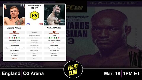 UFC 286: Marvin Vettori vs. Roman Dolidze - Fight Breakdown & Predictions