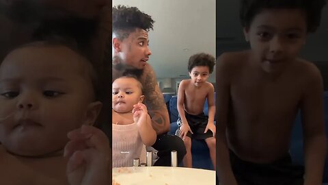 #blueface hangin with his kids #jalalalkali