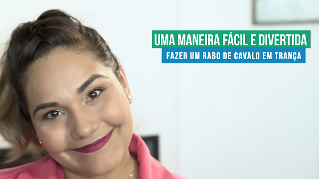 Uma trança simples e fácil de fazer