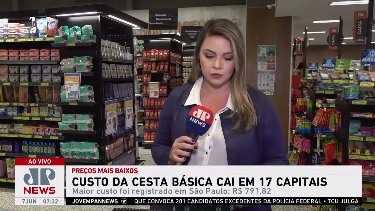 Custo da cesta básica cai em 17 capitais brasileiras; saiba mais