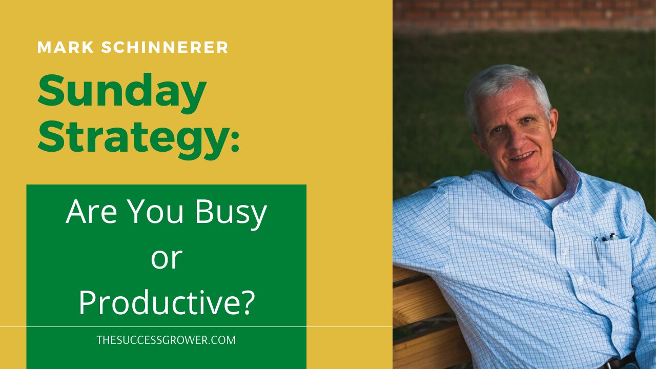 Are you busy or productive?
