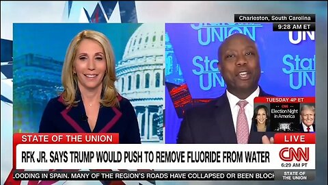 Sen Tim Scott to CNN's Bash: You're Talking About Fluoride When We're Days Away From The Election