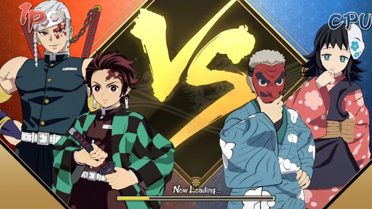 Tanjiro Kamado & Tengen Uzui VS Sakonji Urokadaki & Makomo I Demon Slayer Nintendo Switch