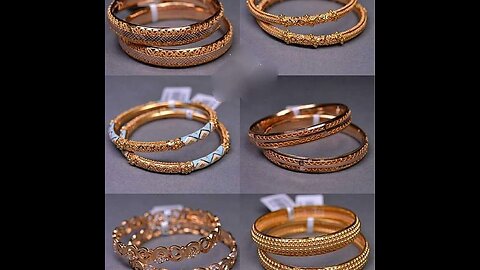 Traditional gold kangan collecion, Gold jewellery collection, Gold bangles designs #bangles