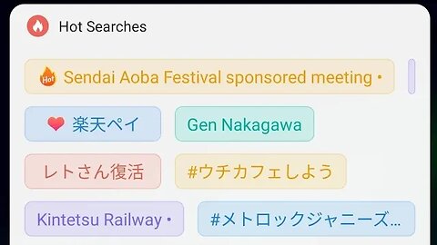 HOT SEARCHES TREND ON JAPAN TODAY -- FRANSISCA SIM